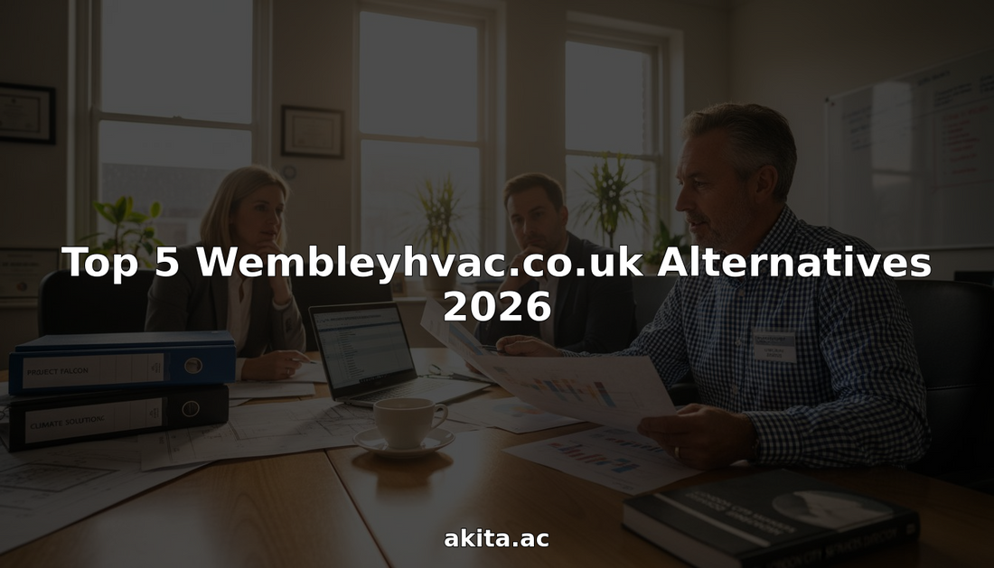 HVAC engineer reviews alternatives with clients in office