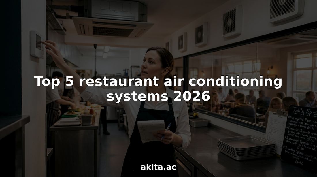 Restaurant manager checks air conditioning control
