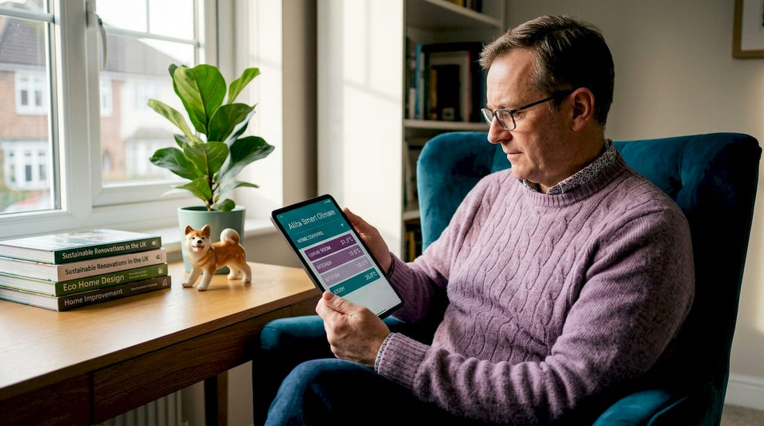 Homeowner adjusting aircon zoning controls