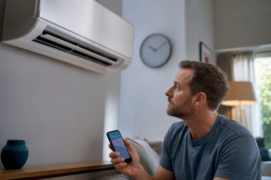 Homeowner timing a short AC cycle