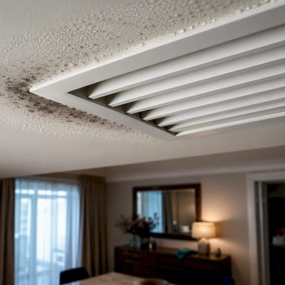 Fix moisture behind mould around air vents, for homeowners